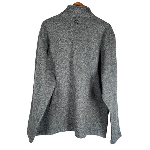 MAGELLAN Sz XL Mens Outdoor Gray Quarter Zip Pullover Classic Fit Stretch - Picture 4 of 11